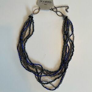 NWT Decoded Chain and Beaded Necklace